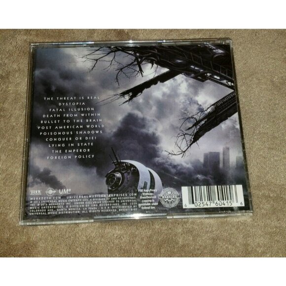 MEGADETH cd DYSTOPIA - Picture 3 of 3